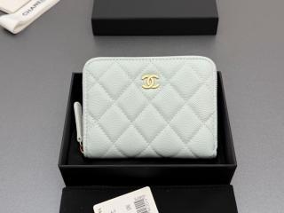 【AP4652-01】 CHANEL シャネル 財布 コピー コインケース ミニ財布 グレインド カーフスキン レディース 二つ折り財布