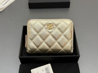 【AP4652-03】 CHANEL シャネル 財布 コピー コインケース ミニ財布 グレインド カーフスキン レディース 二つ折り財布
