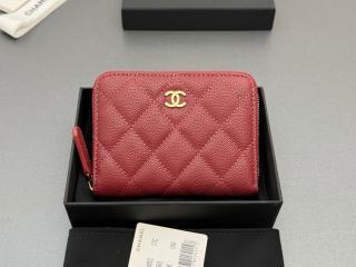 【AP4652-05】 CHANEL シャネル 財布 コピー コインケース ミニ財布 グレインド カーフスキン レディース 二つ折り財布