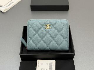【AP4652-06】 CHANEL シャネル 財布 スーパーコピー コインケース ミニ財布 グレインド カーフスキン レディース 二つ折り財布