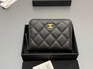 【AP4652-14】 CHANEL シャネル 財布 スーパーコピー コインケース ミニ財布 グレインド カーフスキン レディース 二つ折り財布