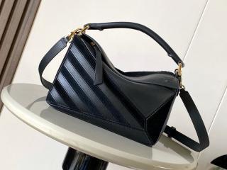 【A510S21XCF】 LOEWE ロエベ バッグ スーパーコピー 26新作 PUZZLE パズルバッグ スモール（クラシックカーフ&スエード） ショルダーバッグ