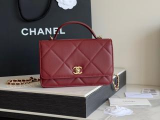 【AP4931-13】 CHANEL シャネル バッグ スーパーコピー 26新作 チェーンウォレット グレインドカーフスキン ショルダーバッグ