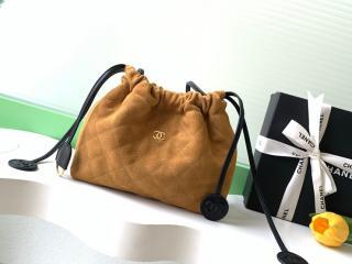 【AP5227-5】 CHANEL シャネル バッグ スーパーコピー 26年春夏 ストラップ クラッチ バッグ スエード カーフスキン & ラムスキン ショルダーバッグ