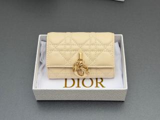 【S0966-1】 DIOR ディオール 財布 スーパーコピー マイディオール グリシン ウォレット カンナージュラムスキン レディース 二つ折り財布