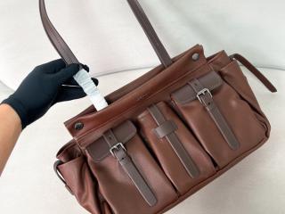 【1BG644-1】 PRADA プラダ バッグ スーパーコピー 26新作 プラダ ルート ラージ レザー トートバッグ レディース ショルダーバッグ